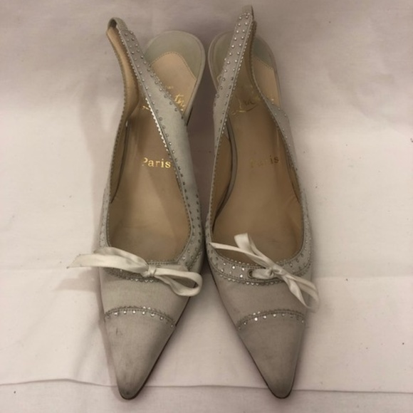 Embellished Silver Slingback Pumps (EUR 38.5) - Picture 3 of 4